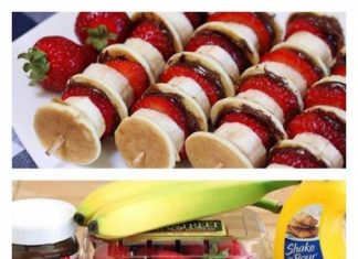 Birthday Inspiration: Mini Pancakes mit Bananen, Nutella und Erdbeeren