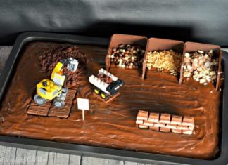 Birthday Inspiration: Mädchenkram: Gebacken: Baustellenkuchen für Große