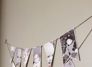 Birthday Inspiration: Parties | First Year Photo Banner | Brittany Sazonoff (BSaz Creates) for Silhoue…