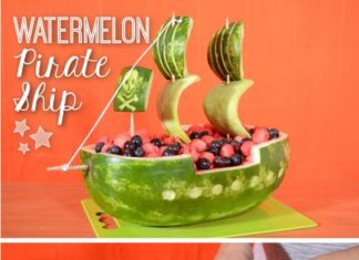 Birthday Inspiration: Schiff aus Wassermelone für deinen nächsten Kindergeburtstag unter dem Motto P…