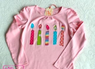 Birthday Inspiration: Weiteres – 5! Geburtstags-Shirt 'Candles' – ein Designerstück von hip-h…