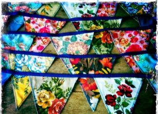 Birthday Inspiration: floral bunting