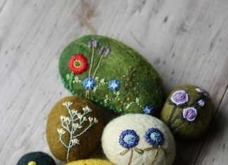 Birthday Inspiration: lilfishstudios wool stones *swoon*