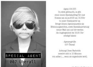 Birthday Inspiration: Überall & Nirgendwo: Happy Birthdaytime again! This year: Agentenparty!