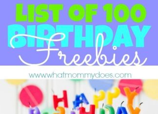 Birthday Party : 100 Birthday Freebies – Where to Get Free Stuff on Your Birthday! Tons of restau…