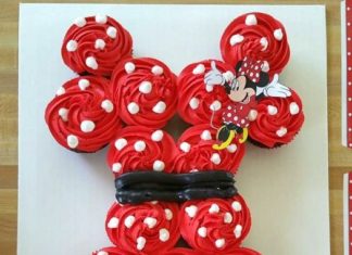 Birthday Party : 21 Pull Apart Cupcake Cake Ideas Minnie Mouse Dress | Pretty My Party