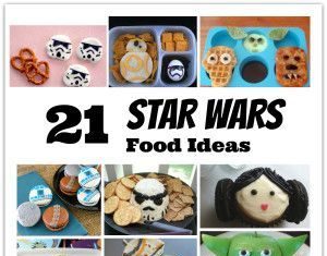 Birthday Party : 21 Star Wars Food Ideas- They would make fun meals, snacks, party food or movie …