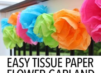 Birthday Party : A new twist on a classic craft – let the kids help make this easy tissue paper f…