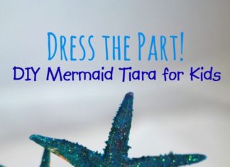 Birthday Party : Dress the Part – DIY Mermaid Tiara for Kids, kids can make and play with this ea…