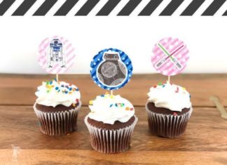 Birthday Party : Free Printable Star Wars Cupcake Toppers | Want an easy way to make DIY Star War…