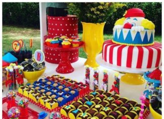 Birthday Party : Here’s an amazing colorful circus birthday party! See more party ideas at CatchM…