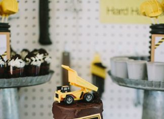 Birthday Party Inspiration : Construction-Themed Cake