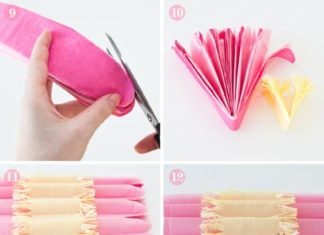 Birthday Party Inspiration : DIY How to make tissue paper flowers – perfect for spring