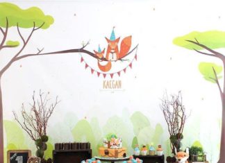 Birthday Party Inspiration : How to create a beautiful tablescape for a colorful woodland party!