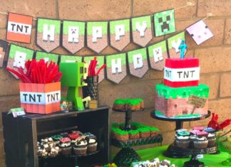 Birthday Party Inspiration : How to host an elaborate yet personal party based on the popular Minecraft video…