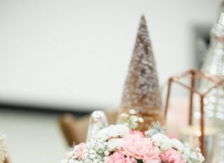 Birthday Party Inspiration : Pretty Winter wonderland birthday party decor.