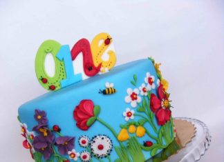 Birthday Party Inspiration : Summer Flowers Cake