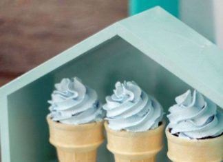 Birthday Party Inspiration : The scrumptious looking sweets and rustic driftwood dessert table backdrop are j…