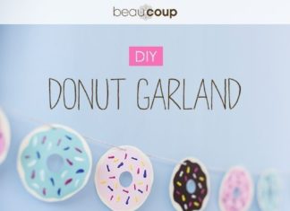 Birthday Party Inspiration : This donut garland is the sweetest! Create your own, perfect for a baking party …