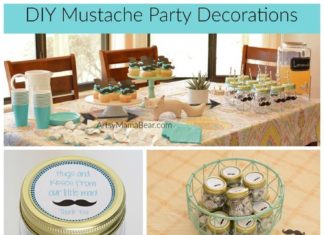 Birthday Party : Little Man Mustache Party Decorations – #babyshowers #mustache #littleman #babyb…
