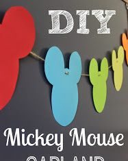 Birthday Party : Mendez Manor : DIY Mickey Mouse Garland