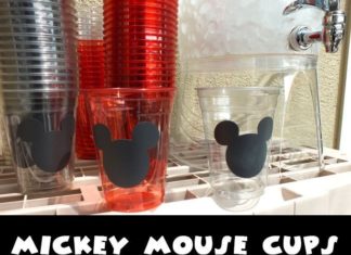 Birthday Party : Mickey Mouse Party Cups with a place for each party-goer's name are so fun f…