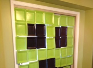 Birthday Party : Paper plate backdrop from a Minecraft birthday party! See more party ideas at Ca…