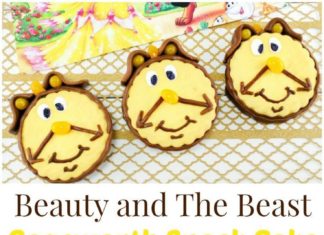 Birthday Party : The Cutest Cogsworth Beauty and The Beast Snack Cake, Yummy, perfect party food,…