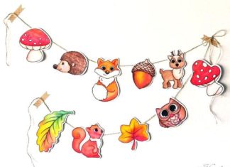 Birthday Party : These beautiful garland crafts are easy to make too! It's full of fun garlan…