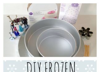 Birthday Party : DIY Frozen Birthday Cake from mommy in SPORTS. This is super simple to make!!