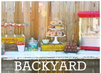 Birthday Party : What a fun backyard carnival boy birthday party with cotton candy, donut holes o…