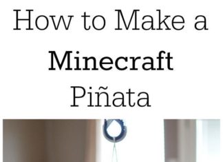 Birthday Party : how to make a minecraft pinata