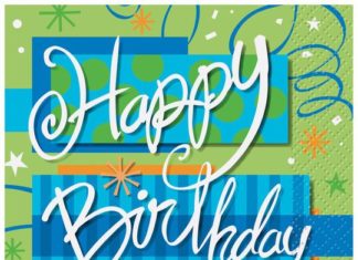 Birthday Quotes : Bright Birthday Beverage Napkins, 16ct