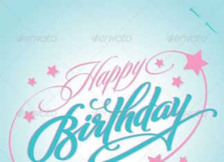 Birthday Quotes : HAPPY BIRTHDAY hand lettering handmade calligraphy. Vector (EPS8), hi-res JPEG …