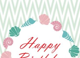 Happy Birthday Wiches : Cute Shells Happy Birthday Card