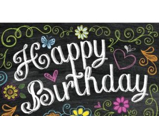 Happy Birthday Wiches : Flowers Happy Birthday Card