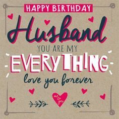 Happy Birthday Wiches : Happy Birthday Husband wishes, messages, quotes and cards