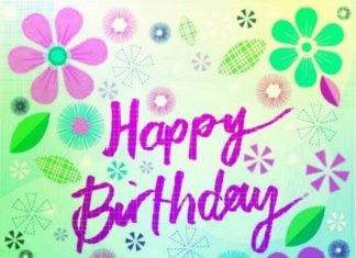 Happy Birthday Wiches : Happy birthday purple font