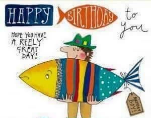 Happy Birthday Wiches : Joyeux anniversaire pêcheur