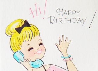 Happy Birthday Wiches : Retro 1950's Birthday Card