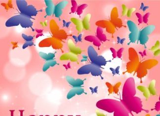 Happy Birthday Wiches : Send Free Shining Butterfly Happy Birthday Card to Loved Ones on Birthday & Gree…