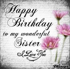 Happy Birthday Wiches : Sister birthday