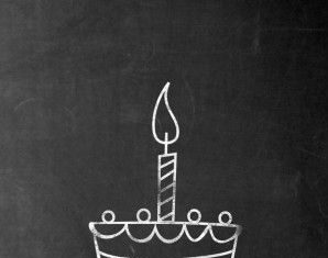 Happy Birthday Wiches : Happy Birthday! Schoolbord met verjaardagscake. Design: add81 Te vinden op: …