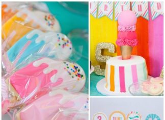 Birthday Party Inspiration : This party is just delightful and is sure to have everyone screaming for ice cre…
