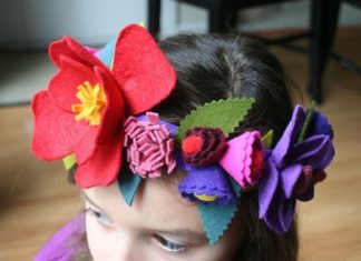 Birthday Inspiration: felt flower crown