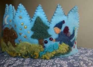 Birthday Inspiration: Birthday Crown – waldorf Organic Plant Dyed needle by tillytilda