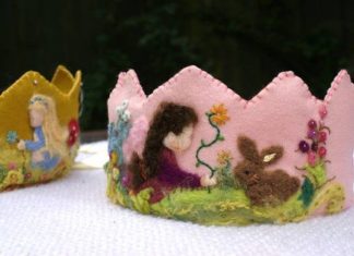Birthday Inspiration: Birthday Crowns – Waldorf Crowns – Waldorf Birthday Crown – Wool Felt Crown – Or…