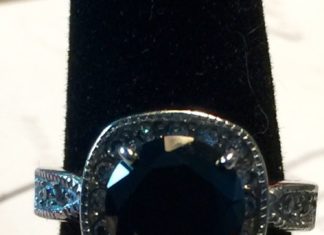 Birthday Gifts Ideas : A Perfect and Stunning 3CT Halo Round Cut Black Moissanite Diamond Promise Engag…