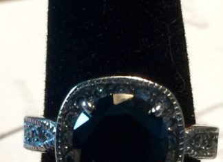 Birthday Gifts Ideas : A Perfect and Stunning 3CT Halo Round Cut Black Moissanite Diamond Promise Engag…