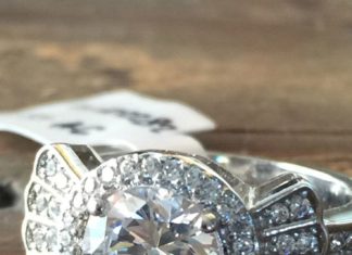 Birthday Gifts Ideas : Art Deco Style 2CT Round Cut Halo Russian Lab Diamond Ring